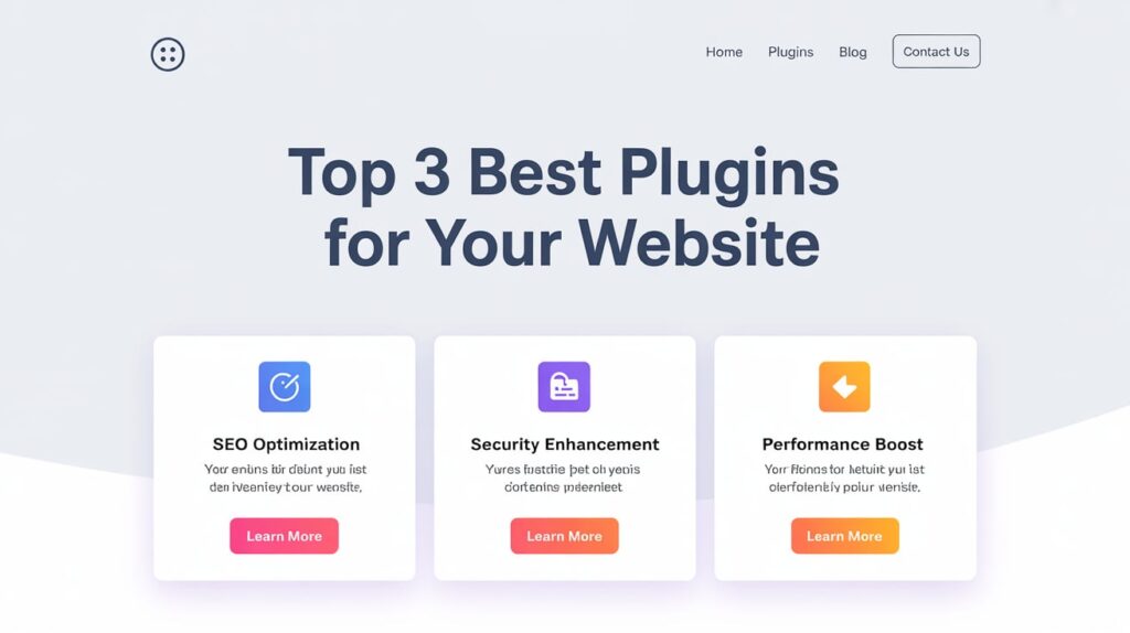 Top 3 Best Plugins for Your Website